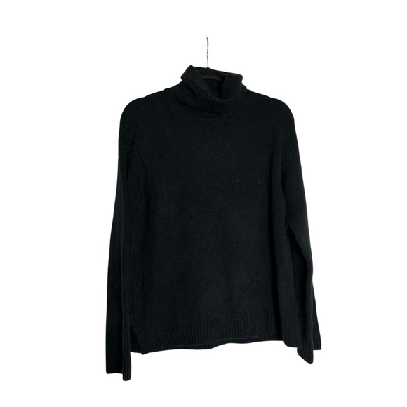J.Crew Black Turtleneck Sweater in Supersoft Yarn Wool Alpaca Blend Size Small - Picture 1 of 6